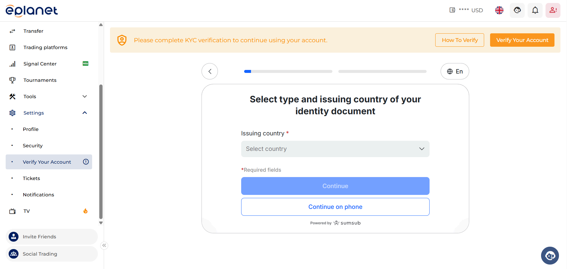 Identity Verification at ePlanet Brokers 4.png Identity Verification at ePlanet Brokers