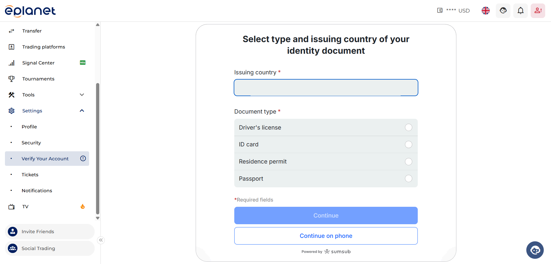 Identity Verification at ePlanet Brokers 5.png Identity Verification at ePlanet Brokers